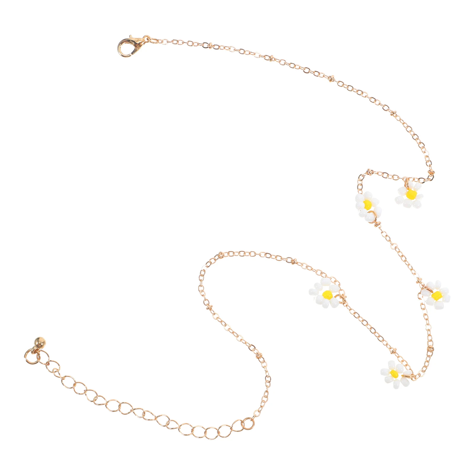 

Small Daisy Necklace Women Pendant Handmade Fashion Beads Tassel