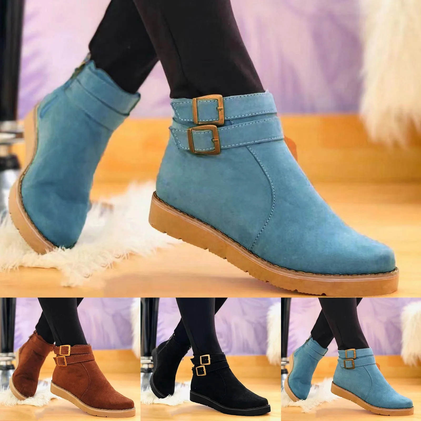 Womens Lug Sole Platform Boots Womens Open Toe Booties And Boots Warm Boots for Women Wide Boots for Women Size 11 Boots for