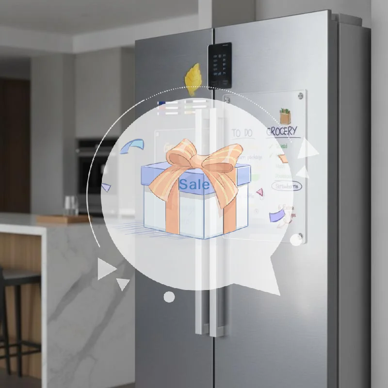 Magnetic Transparent Acrylic Week Plan Message Board 1PC Scratchable for Home Office Fridge Daily Reminder Schedule Organizer M