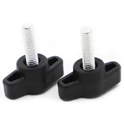 Head diameter 27mm 2pcs Plastic T Type Thumb Screw M4 M5 M6 Nylon Z-shape Head Handle Knob Bakelite Bolt
