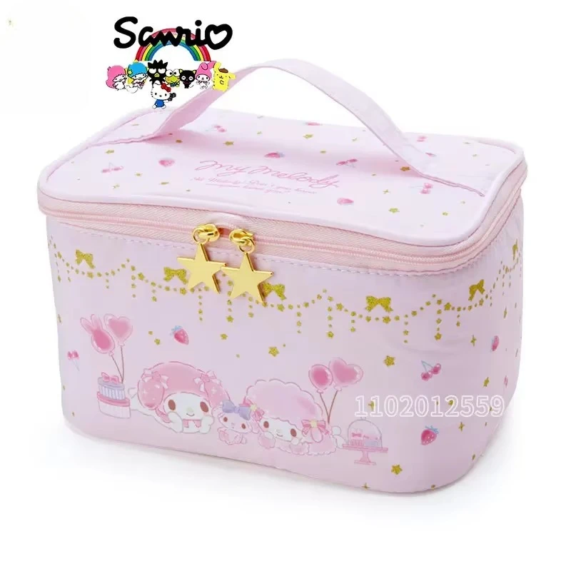 

Kuromi New Women's Cosmetic Bag Luxury Brand Portable Cosmetic Bag Cartoon Fashion Storage Wash Bag Large Capacity