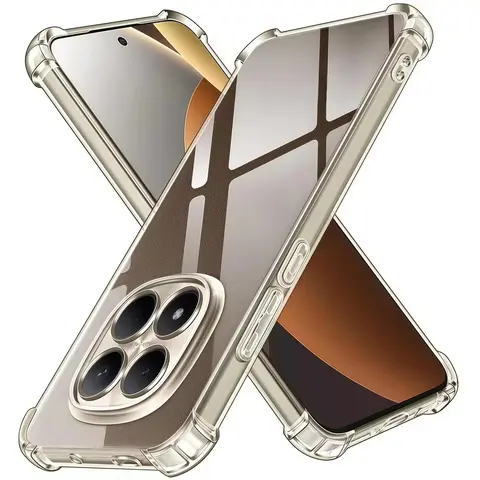 Four-Corners Shockproof TPU Case for Xiaomi Poco M8 F8 F7 Ultra X8 X7 X6 F5 F6 M7 M6 Pro Max C85 C75 M6 Plus C71 Clear Cover
