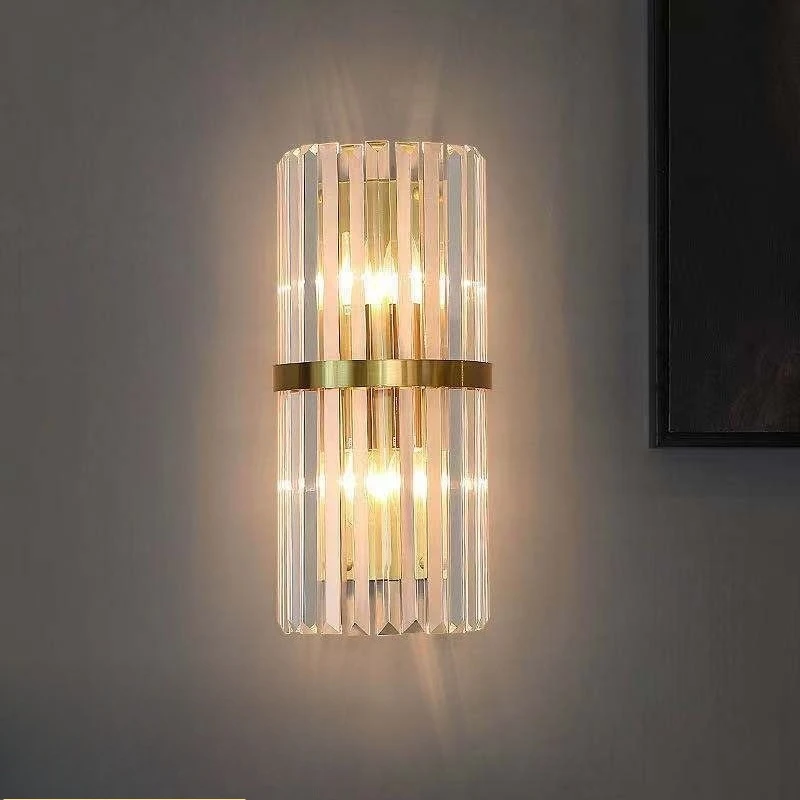 Nordic Luxury Crystal Wall Lamp, Creative Sconce for Bedroom, Hallway, Living Room Decor