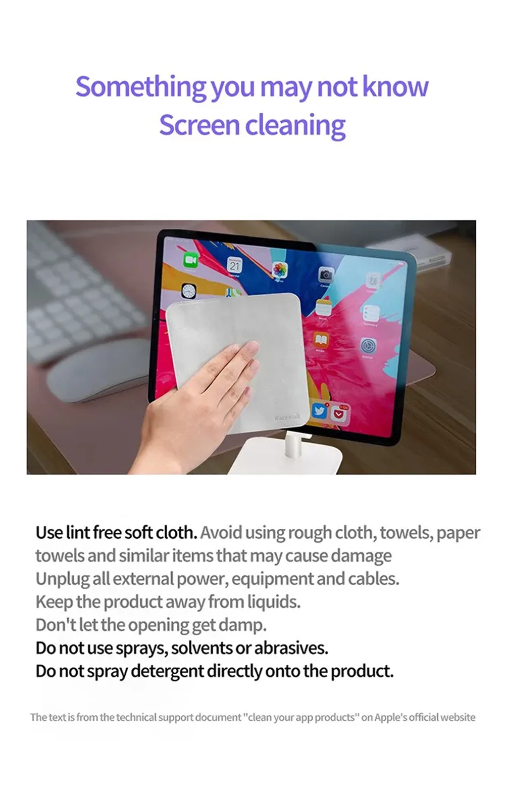 Antik Poliert uch für Apple iPhone Nano-Textur Bildschirm Reinigungs tuch für iPad Mac iPod Apple Watch Display Brille Reiniger – Detail 11