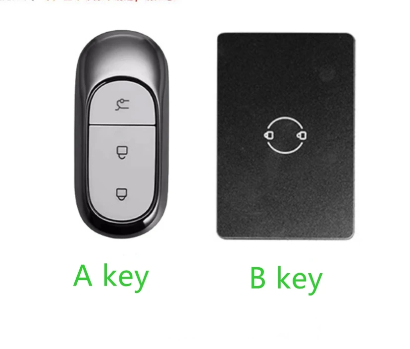 Auto-Schlüsselhülle aus Zinklegierung und TPU mit NFC-Kartenfach und Kette für Leapmotor C16 C11 C10 C01 B10 T03 S01 – Autozubehör und Styling – Detail 1