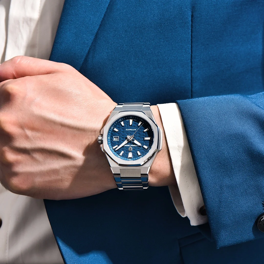 PAGANI DESIGN PD-YS023 ساعة رجالية أوتوماتيكية جديدة 40 ملم ساعة يد رياضية ميكانيكية كاملة من الفولاذ المقاوم للصدأ للرجال