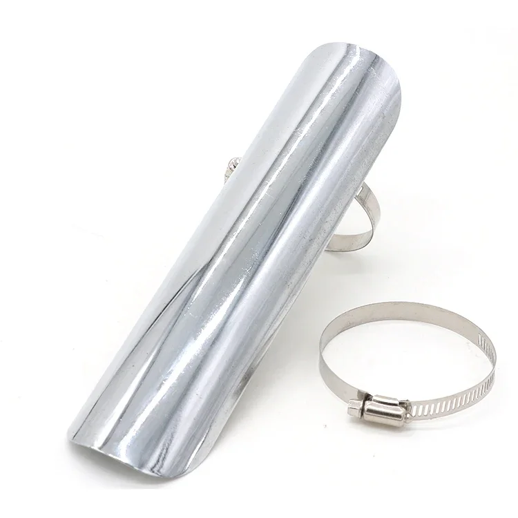 Universal Motorcycle Exhaust Pipe Heat Shield Cover Guard For Harley Honda Suzuki Kawasaki Touring - view 6