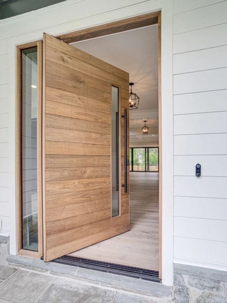 

Modern Swing Entrance Pivot Door Front Security Gate Entry Casement Main Doors Exterior Door Aluminum Home Decor Customize