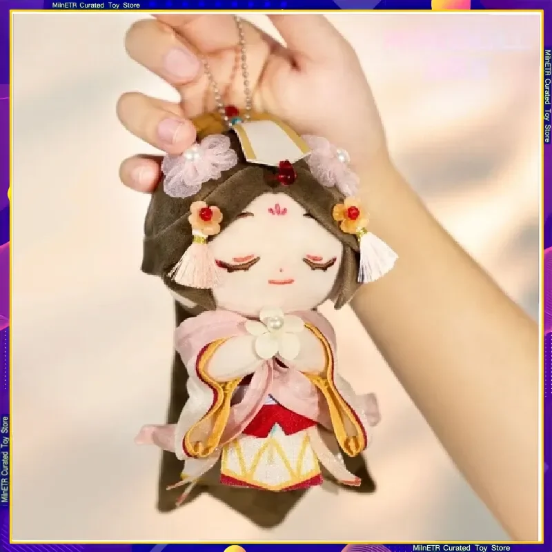 Venda quente 15cm tian guan ci felicidade lua deus boneca de pelúcia preenchido chaveiro estilo nacional tgcf personagem pingente brinquedo alegre