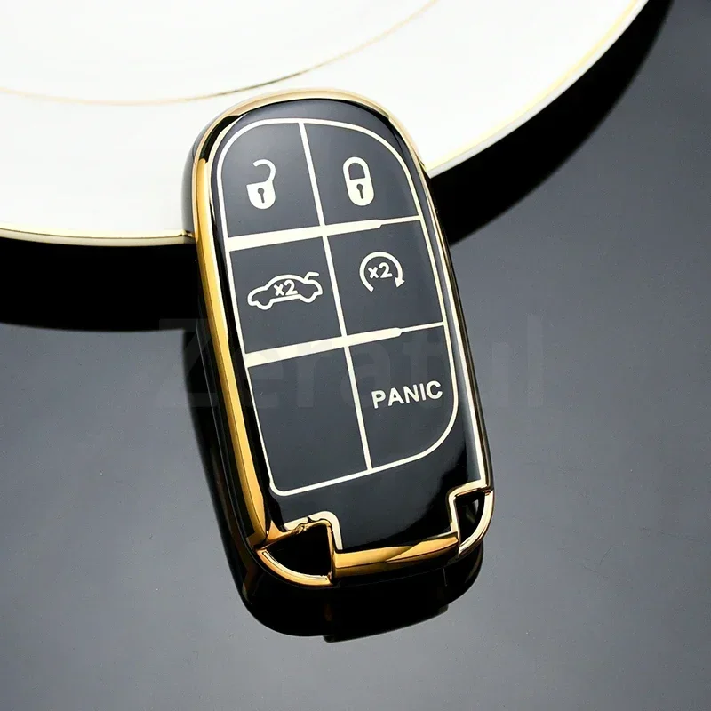 سيارة قذيفة فوب حامل ل جيب رينيجيد البوصلة جراند شيروكي لكرايسلر 300C رانجلر دودج 3/5 أزرار غطاء مفتاح السيارة