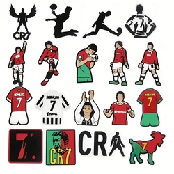 18 Pieces of Cute Cartoon Football Theme Accessories Set Pendant, Suitable for Shoes, Bags, Wristbands, and Accessories