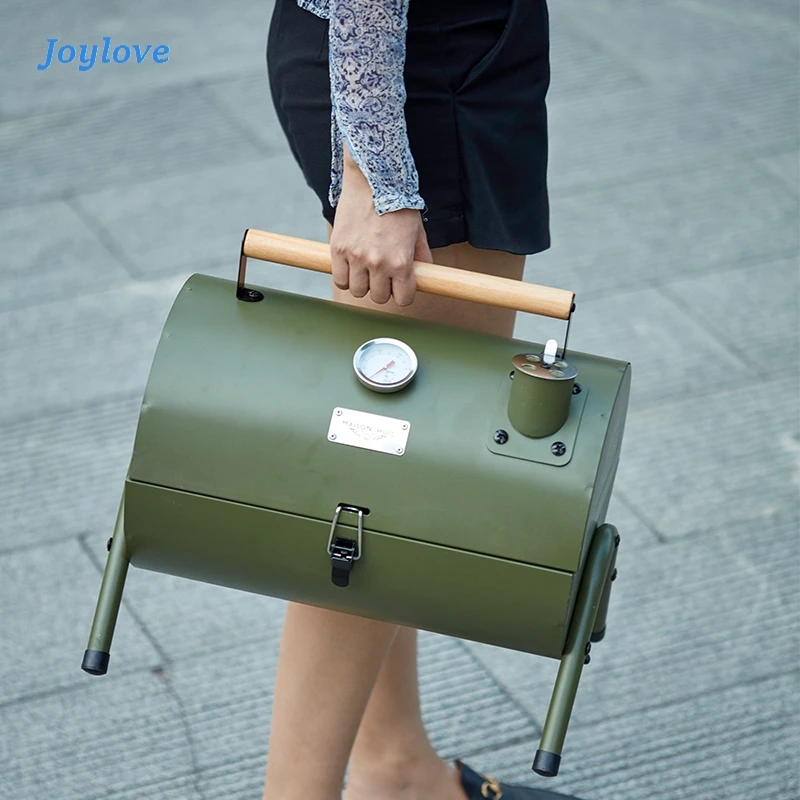 

JOYLOVE Portable Outdoor Barbecue Stove Full Set Charcoal Oven Tool BBQ Thickened Charcoal Grill Picnic Charbroiler Household