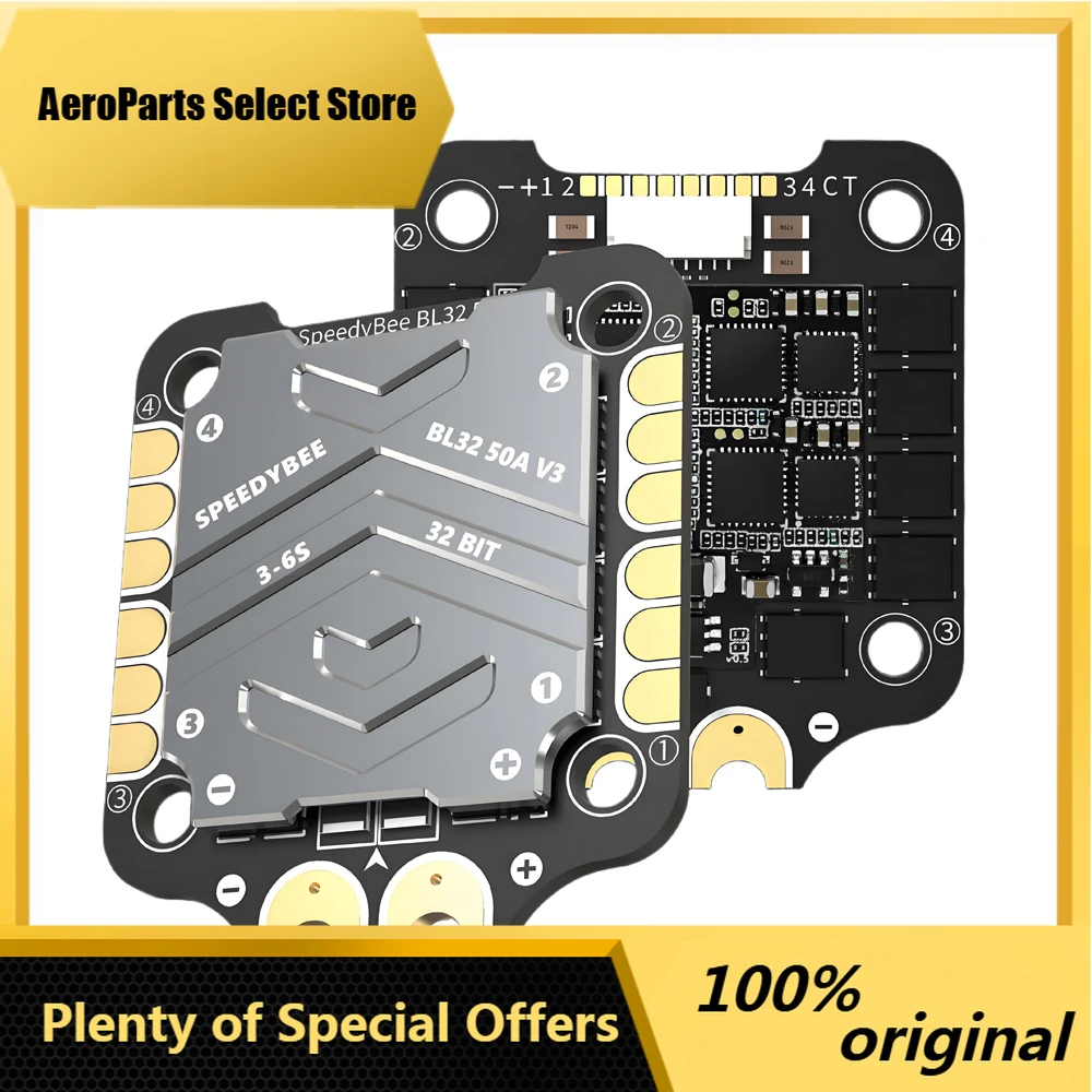 AeroPartsSpeedyBee F7 V3 F7V3 BL32 50A 3-6S Flight Stack (F7 V3 Flight Controller And BL32 50A 4-in-1 ESC)