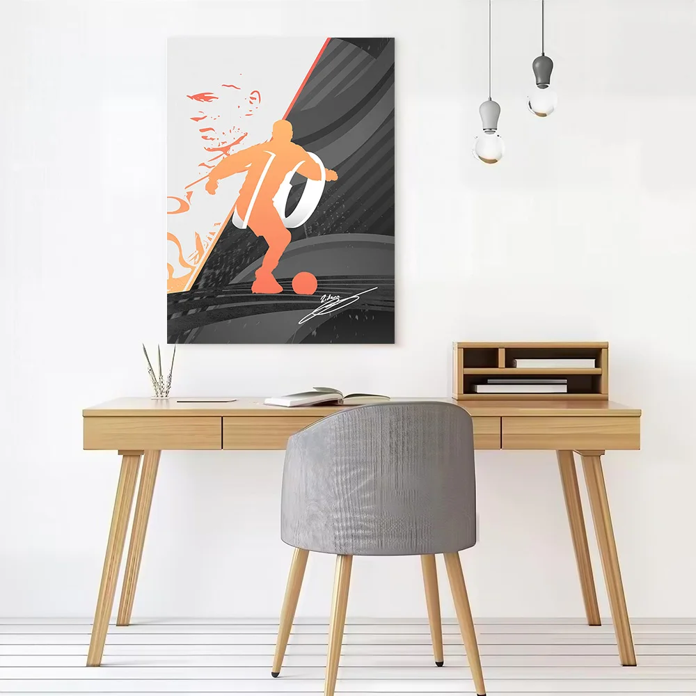 Zinédine Zidane - France Canvas Poster Customizable Printed Canvas Painting Wall Art for Fans Modern Home Decoration Living Room