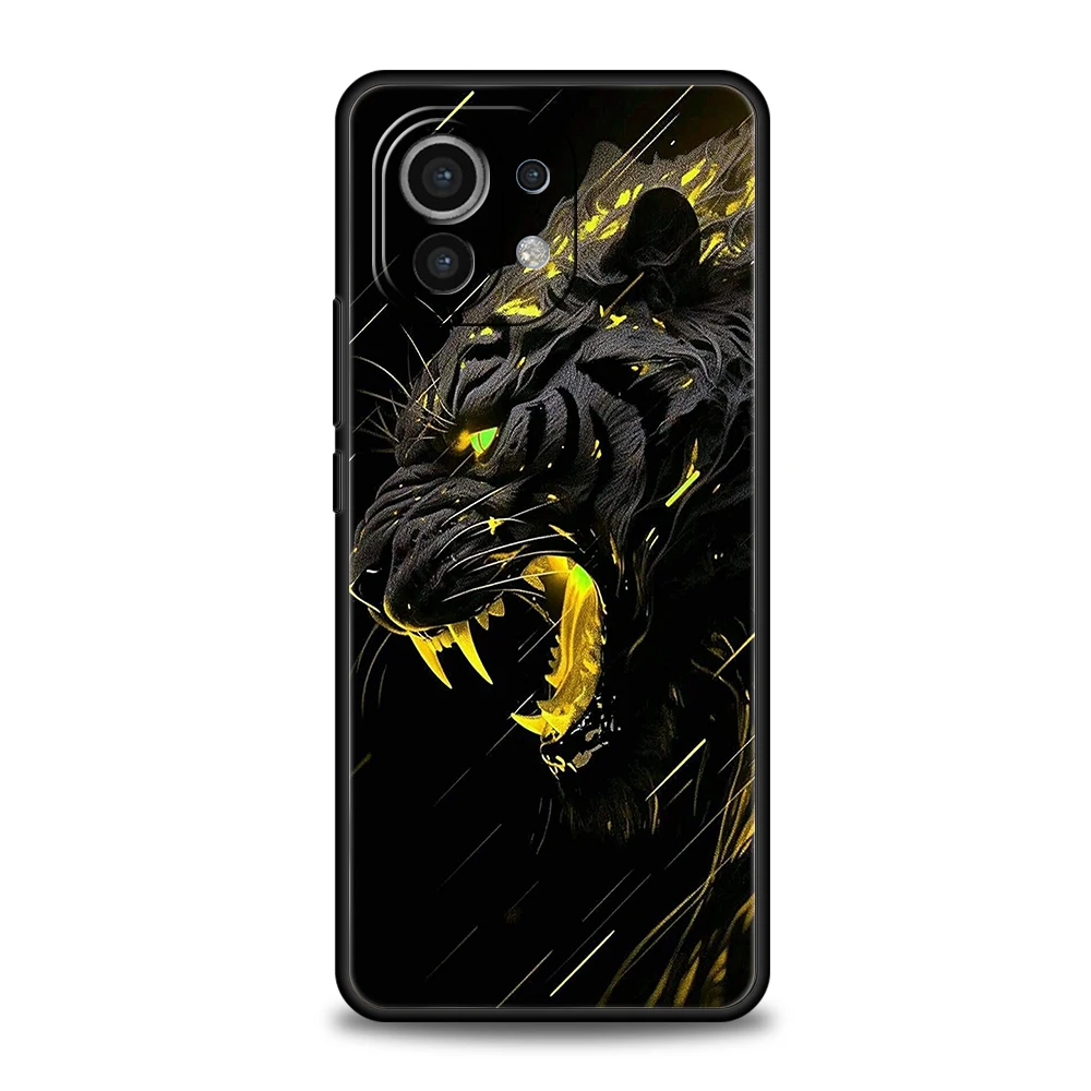 Animal Tiger Phone Case Cover for Xiaomi Mi 15 14 13 12 11 Ultra 14T 13T 12T 11T 10T Pro Lite 5G Shockproof Silicone Capas Bags