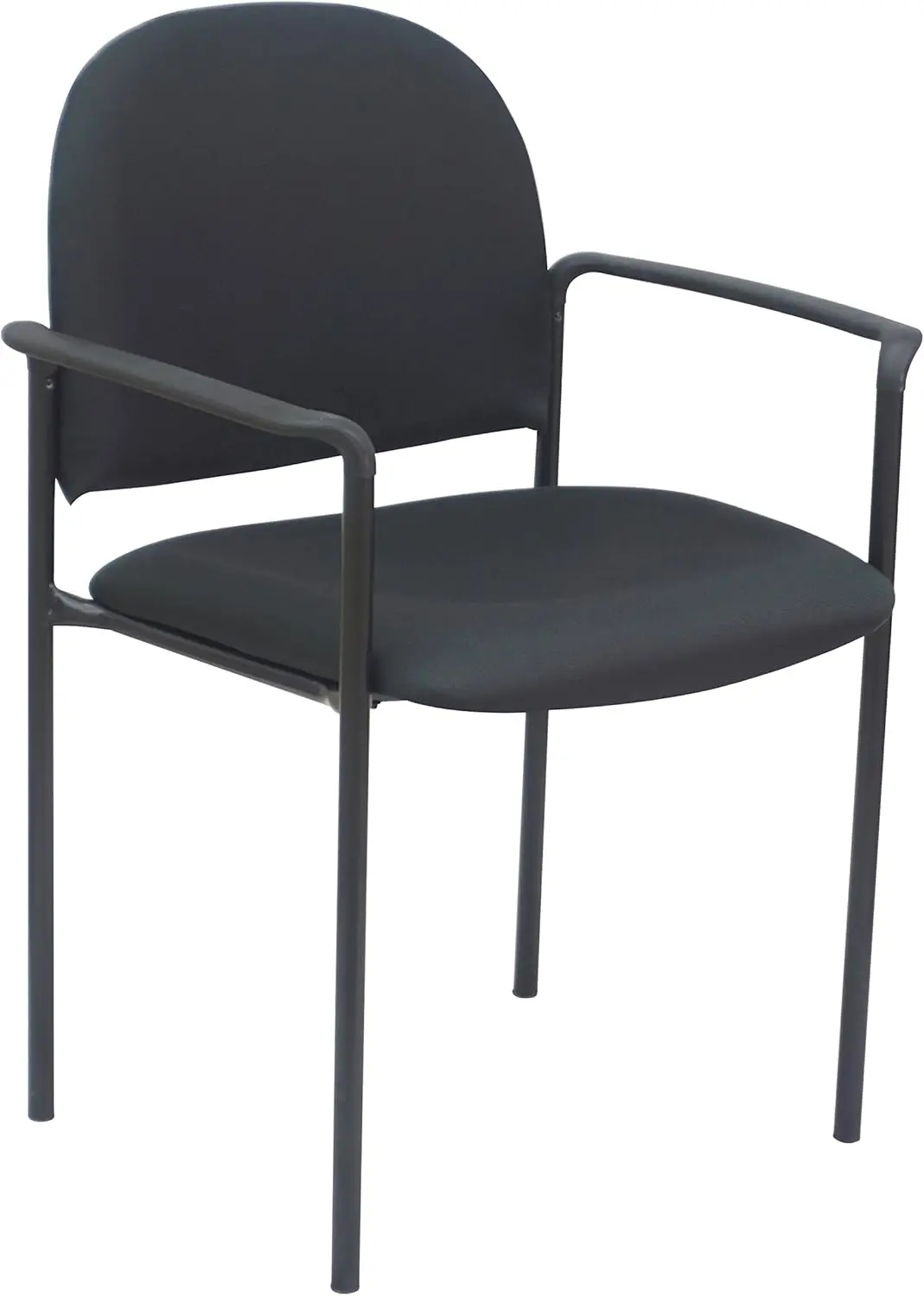 OfficeFactor Stacking Guest Chair, Fabric Upholstered Waiting Room Chair for Business, Doctor’s Office, Lobbies, Extra Seating