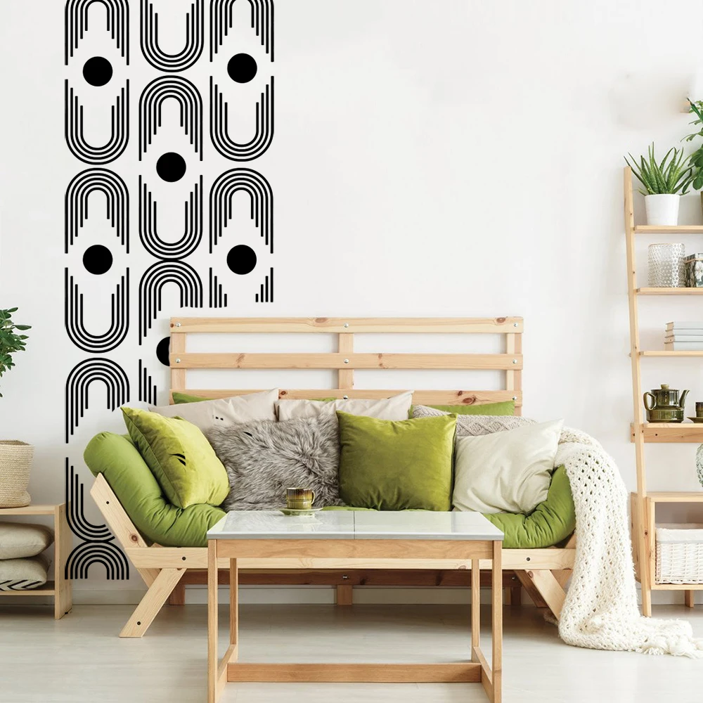 20 قطعة سلسلة بوهيمية ربط خط إسكندنافي نقطة الجدار ملصق مائي غرفة اللعب غرفة نوم الفينيل ديكور المنزل