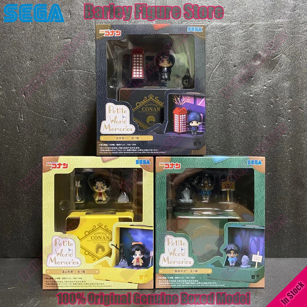 

SEGA Petite World Memories Detective Conan EX Mini Figure Q Version Heiji Hattori Kazuha Toyama Shuichi Akai Anime Action Figure