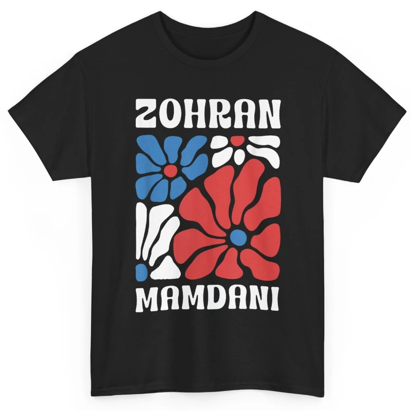 دعم Zohran Mamdani لـ Mayor NYC انتخابات الرجال والنساء المطبوعة القطن التي شيرت طاقم الرقبة قصيرة الأكمام قميص الموضة عادية