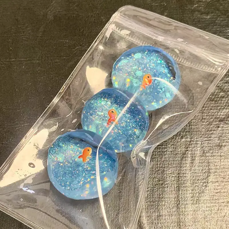 Novo mochi taba squshy kawaii oceano planeta peixinho squeeze fidget mão relaxamento brinquedo macio pegajoso sonho palhaço meninas presentes