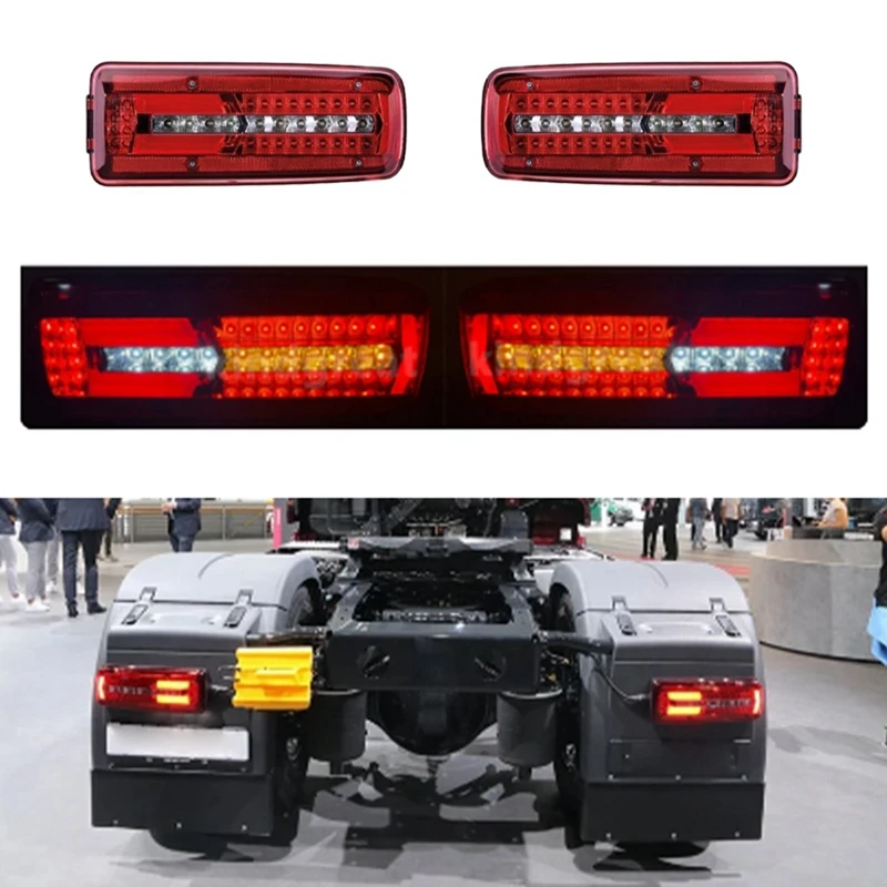 24V LED Truck Left Rear Bumper Tail Light Brake Signal Light For MAN TGX TGS TGL TGM 81252256563 Replacement Parts