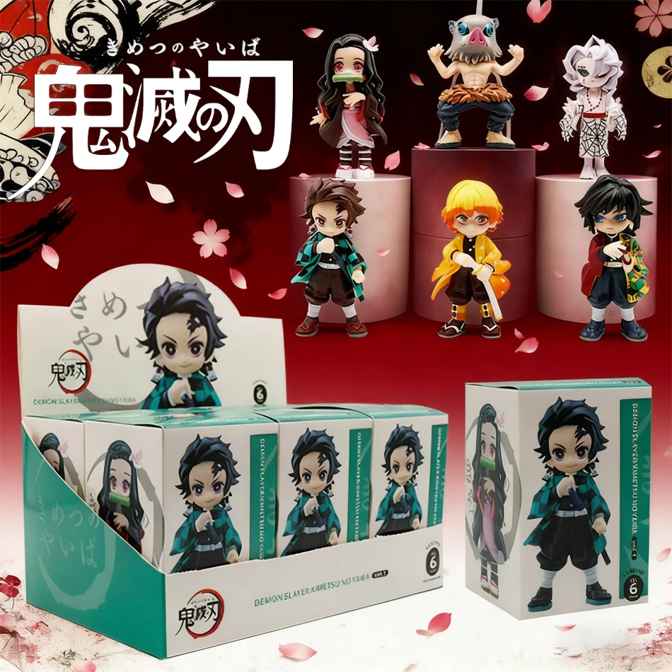 

Убийца демонов Танджиро Камадо Незуко аниме мультяшная фигурка слепая коробка креативная персонализированная статуя модель орнамент сюрприз подарочная коробка