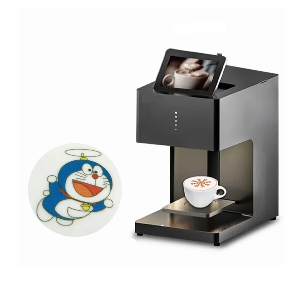 New Arrive Fashion Style Automatic Coffee Art Printer Colorful Small Size Desktop Printer For Coffee With Food Ink