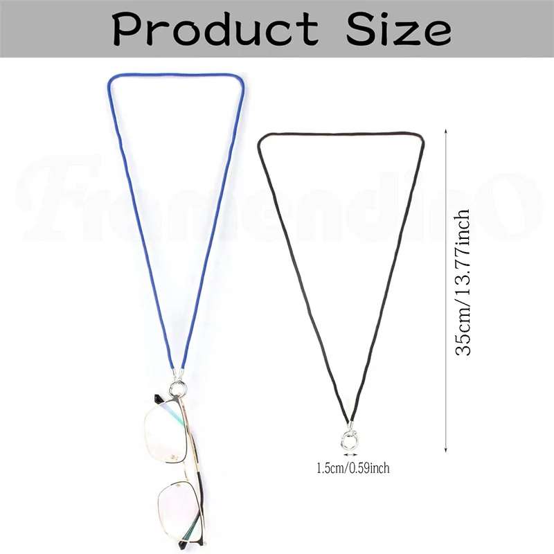 حقيبة نظارات شمسية محمولة للرجال والنساء ، حبل نظارات ، غطاء حماية عتيق ، حقائب نظارات بمشبك للرقبة معلقة ، موضة #6