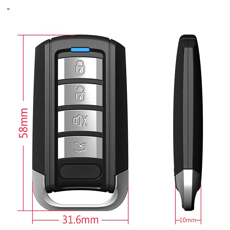 One-way car anti-theft alarm, one-click start APP Bluetooth positioning car remote control