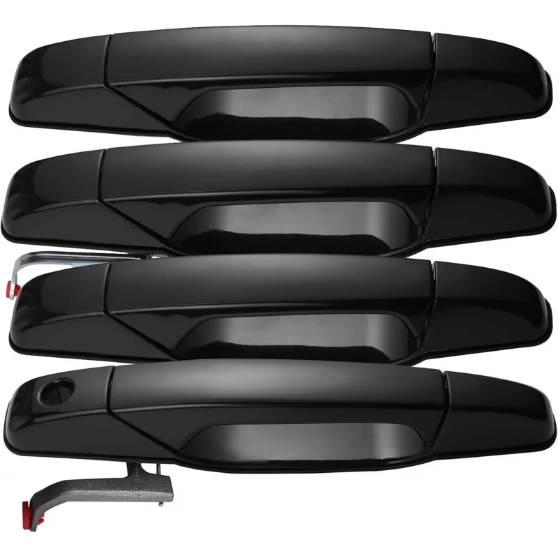 

4-Piece Black Front Rear Left Right Side Door Handle for 2007-2013 Chevy Chevrolet Silverado,oem 20828237 , 25890220 , 20954815