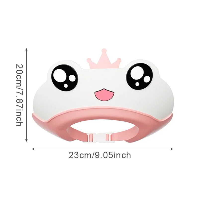 Gorro de champú para bebé, protector para el cabello infantil de dibujos animados, protección impermeable para los oídos, gorro de baño para niños, gorros de ducha ajustables para niños