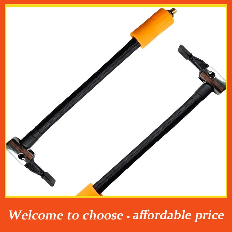 []1Pcs Braided Tire Inflator Hose With Leak Proof Connector Flexible Design For Car Bike Motorbike Inflation
