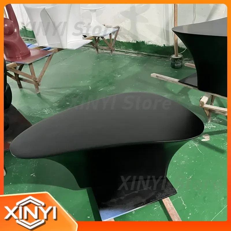 Light Luxury Fiberglass High Low Coffee Table Set for Hotel Villa Home Outdoor Corner Table for Modern Living Room Decor