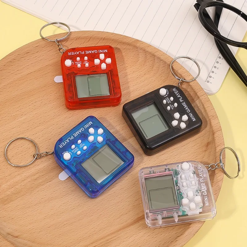 Retro Mini Pocket Classic Game Machine Keychain Children's Handheld Nostalgic Game Console With Keyring Video Game Kids Gift