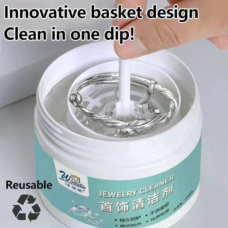 

1/2/3pcs Silver Cleaner Liquid 200g Jewelry Cleaner For Gold Panlinis Ng Silver Gold Cleaner For Rings Earrings Watch