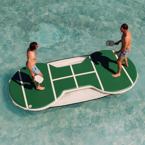 Summer Inflatable Floating Pickleball Court 6x14ft Outdoor Water Sports Court with Premium PVC DWF Material