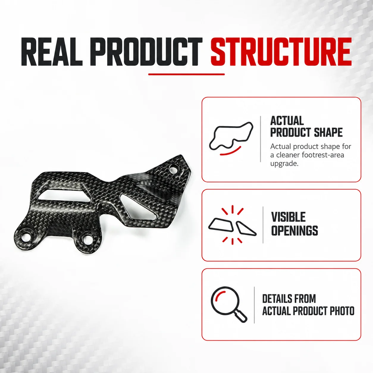 Brake Cable Guard Brake Line Protector Carbon Fiber Footrest Area Trim for Ducati Panigale V2 V2S 2025 Motorcycle Accessories