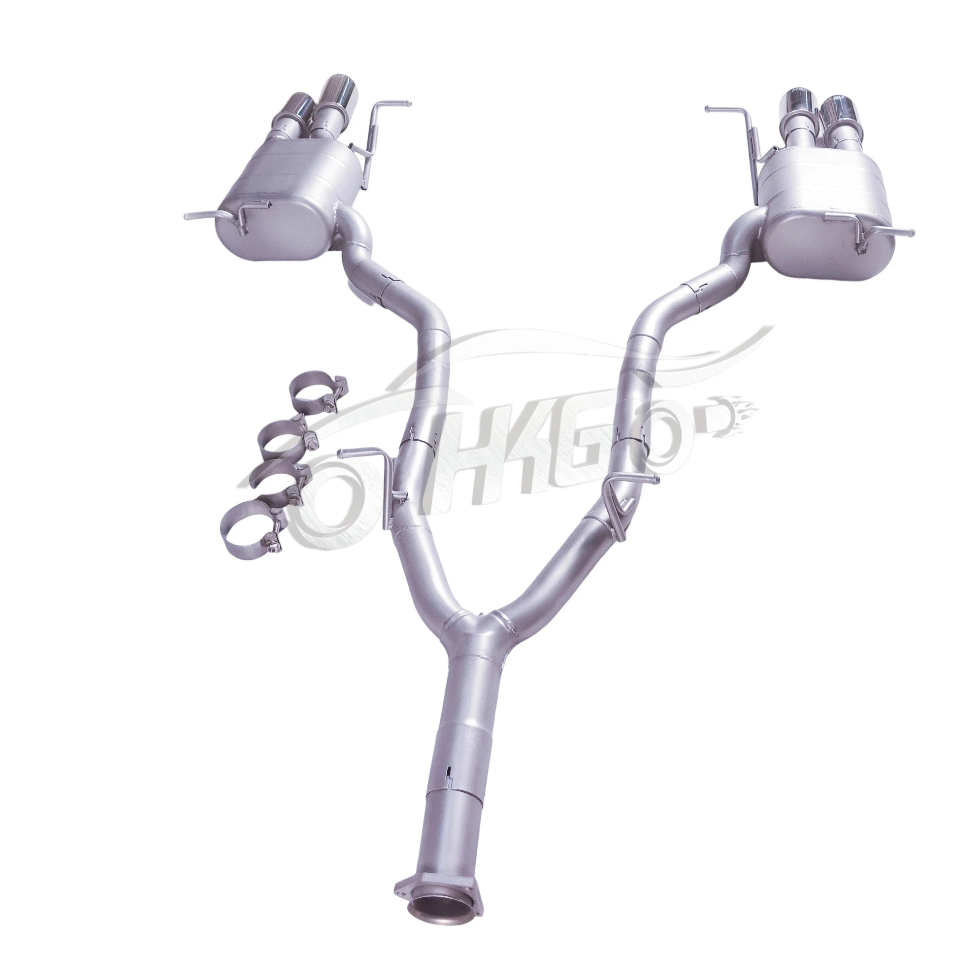 ل 2004-2011 مرسيدس SLK200 SLC200 1.8T R172 نظام عادم كاتباك مع كاتم صوت صمام إلكتروني وأربعة أطراف عادم