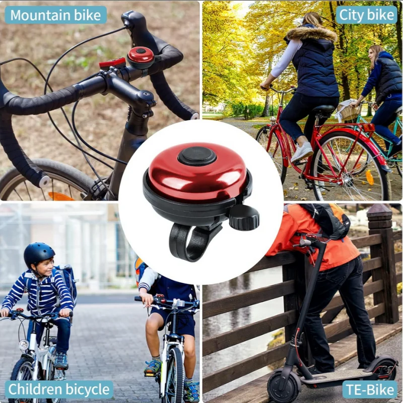 1pc Bicycle Bell Mountain Bike Rotating Horn Safe Riding Aluminum Alloy Handlebar Metal Ring Riding Accessories image 6