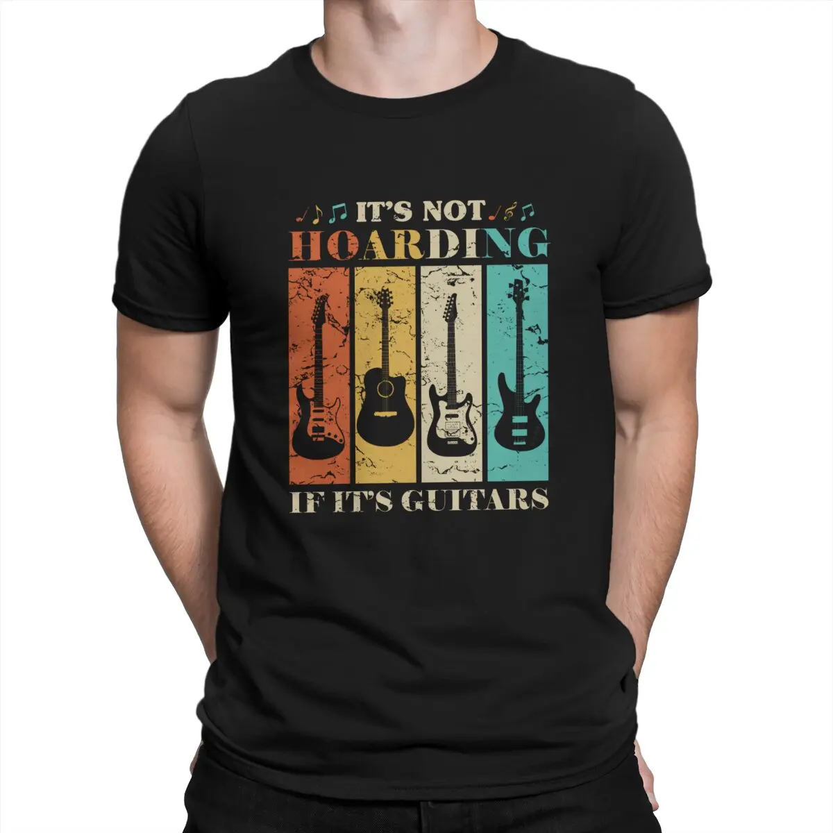 Hoarding Man's TShirt Guitar Rock O Neck Tops T Shirt Funny Birthday Gifts