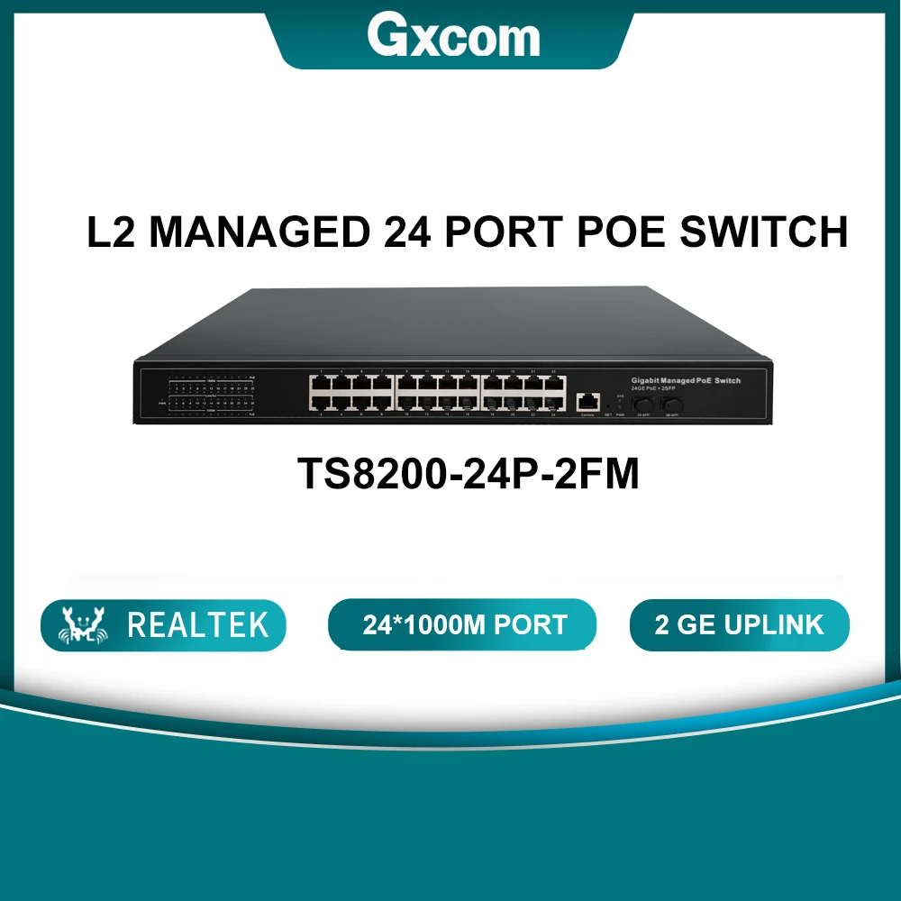 

24 Port Full Gigabit Managed Switch with 2 SFP Slots with managment /vlan/ RSTP/SNMP switch