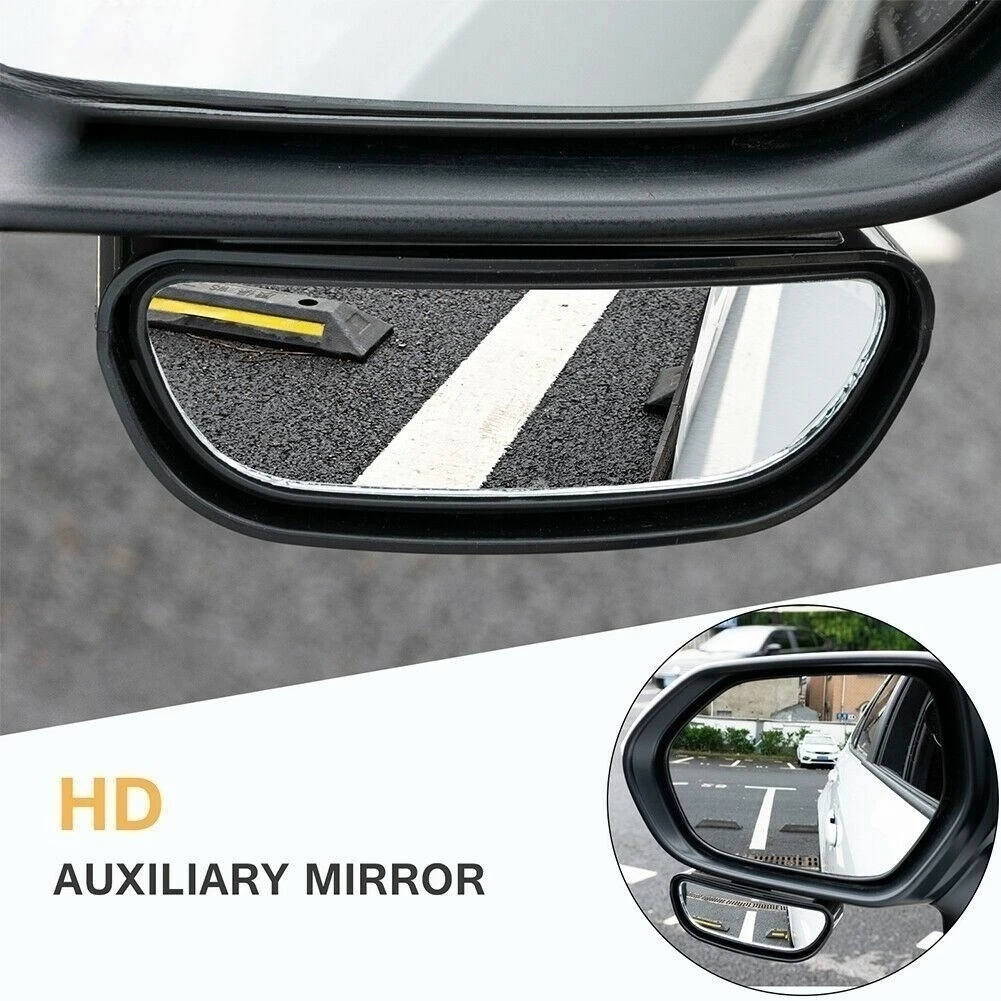 Universal Car Mirror 360° Adjustable Wide Angle Side Rear Mirrors blind spot Snap way for Parking Auxiliary Rear View Mirror