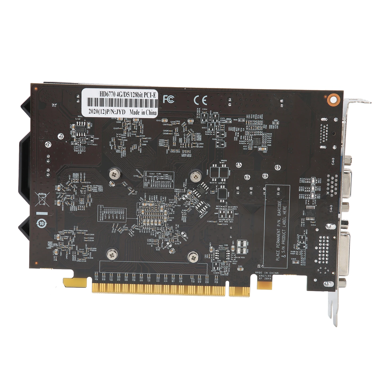 ATI HD6770 4GB 128Bit Graphics Card DDR5 650MHz Computer Graphics Card  For Game Multimedia Desktop Computer Network Accessories