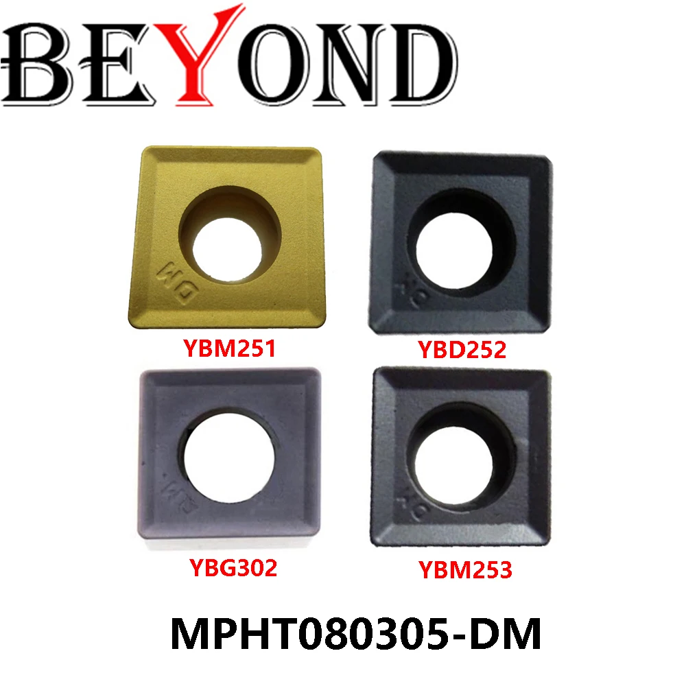 

Original MPHT080305-DM YBD252 YBG302 YBG205 YBM253 YBM251 Turning Tools MPHT MPHT080305 DM Carbide Inserts CNC Cutter BEYOND