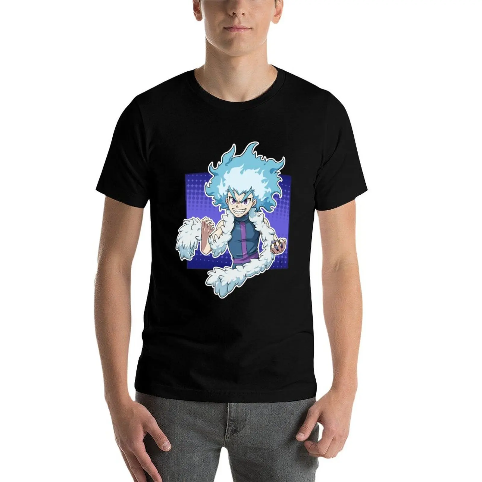 لوي Shirosagi SuperKing تي شيرت رجل تي شيرت قطن تي شيرت شخصية تي شيرت