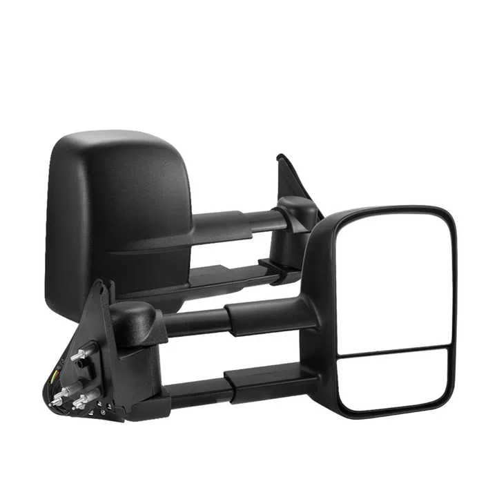 SAN HIMA Right Hand Drive Towing Side Rearview Mirror Extendable Towing Mirrors for Nissan Patrol GU Y61 1997- 2016