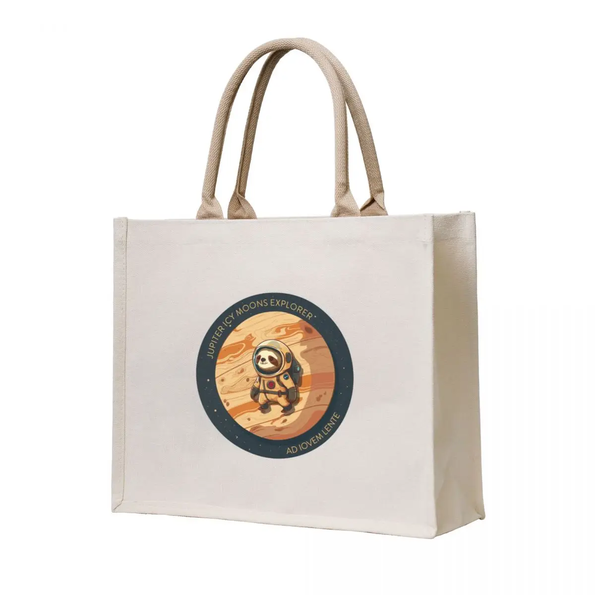 

ESA JUICE Mission Sloth - Jupiter Icy Moons Explorer Tote Bag Gift bag tote bag women Custom