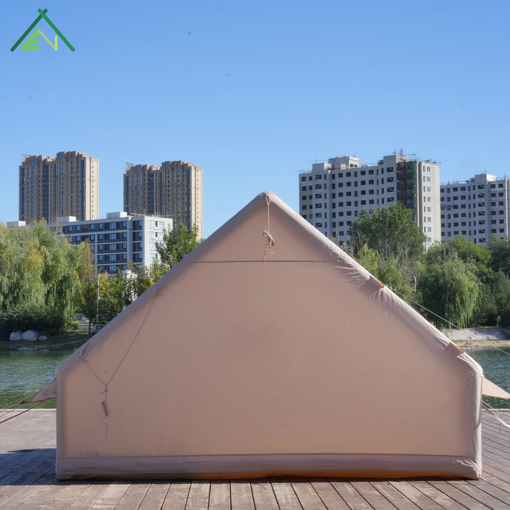 Ready To Ship Wholesale 6.3sqm Small Inflatable Tent Lightweight Easy Pitch Air Tube Tent Waterproof Four-season Cheap Price