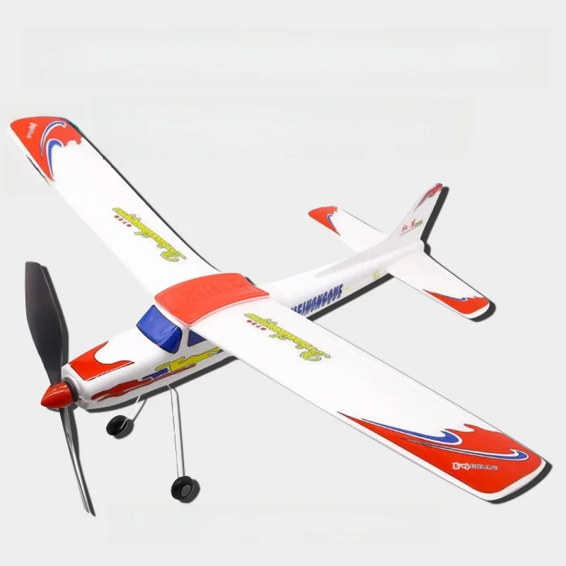 โมเดลเครื่องบินร่อนแบบใช้พลังงานจากแบตเตอรี่ Red Robin สำหรับเด็กวัยรุ่น ชุดประกอบแบบจำลองคงที่ ของเล่นประกอบสำหรับเด็กผู้ชายและเด็กผู้หญิง