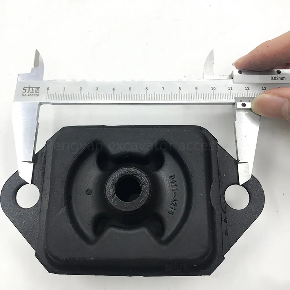 B411-4216 for Kubota U15 20 25 30 Machine Pad Shock-absorbing Foot Pad Machine Foot Glue D1B105 V1505 Engine Excavator Parts
